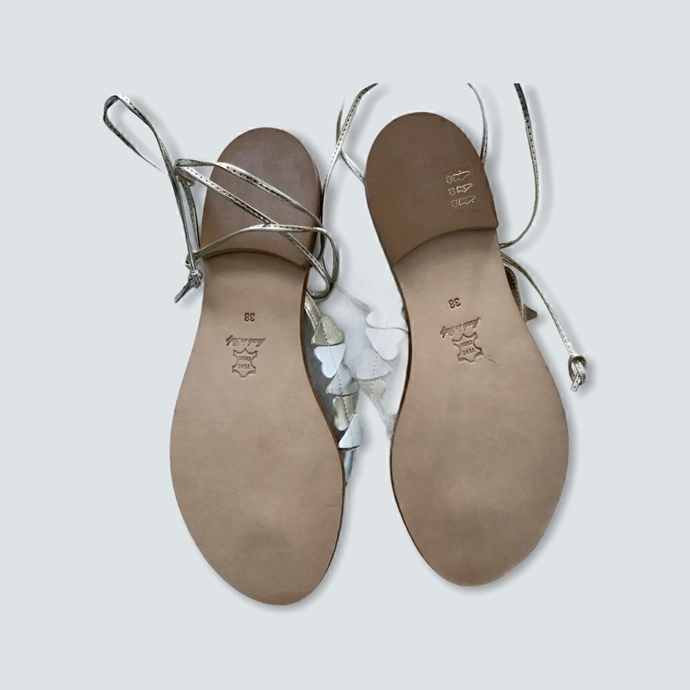 CoRNETTI Heart Lace Up Sandals NWOT - Picture 4 of 5